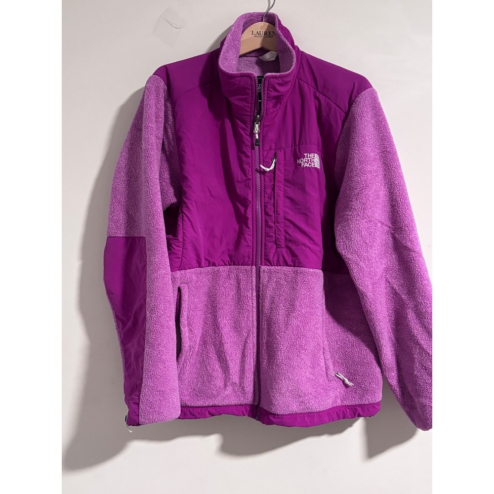 The North Face Denali Purple Sherpa Fleece Jacket Fall Gorpcore Granola L - Picture 5 of 10